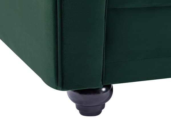 Vente-unique - Fåtölj CHESTERFIELD - Grön sammet