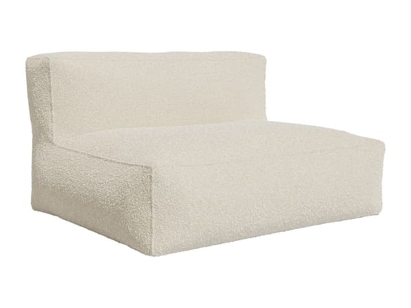 Vente-unique - NOUMARA 2-sitssoffa i off-white bouclétyg