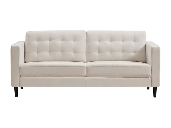 Vente-unique - Tresitssoffa i beige tyg DIBALU