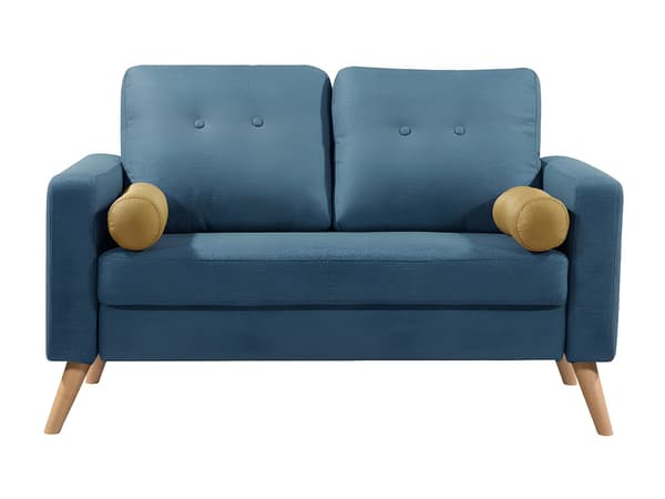 Vente-unique - 2-sits soffa TATUM i tyg - Blå