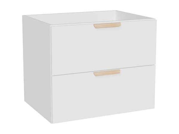 Vente-unique - Hängande underskåp för handfat – Vit – B60 cm – AVORELI