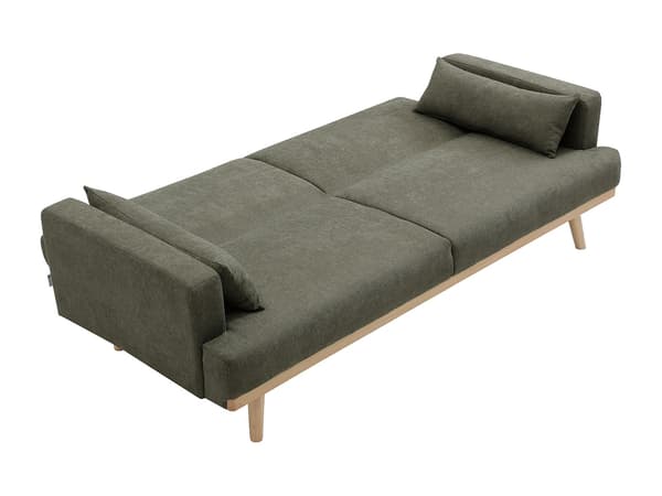 Vente-unique - 3-sitsig bäddsoffa clic-clac i grönt tyg ESME