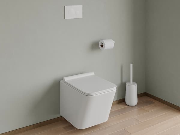 Vente-unique - WC-spolplatta med dubbel spolning - Vit - OPULUS
