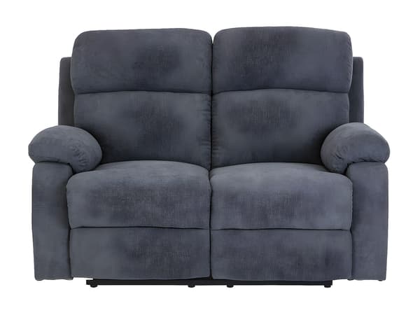 Vente-unique - 2-sitsig reclinersoffa i tyg TOLZANO - mörkgrå