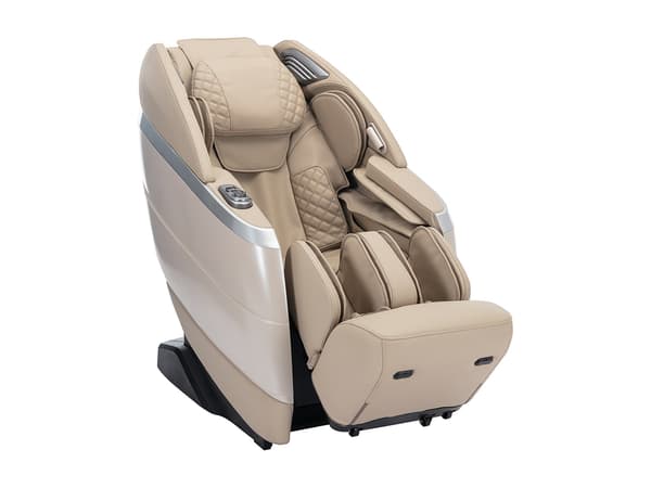 Vente-unique - Massagefåtölj i läderimitation - Röststyrning - Zero gravity-system - Beige - ULAP