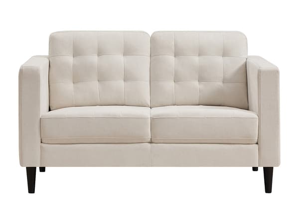 Vente-unique - 2-sits soffa i beige tyg DIBALU