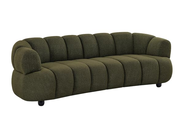 Vente-unique - Soffa 3 platser i Bouclétyg - Grön COLIANI