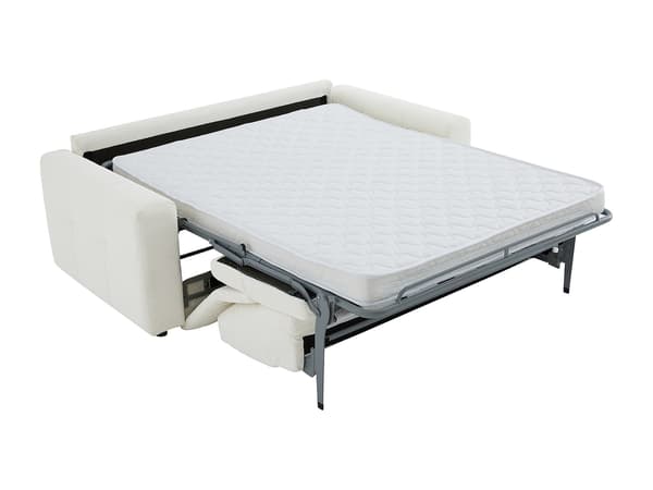 Vente-unique - 3-sits bäddsoffa i beige chenilletyg ISISTIA