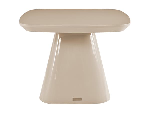 Vente-unique - Sidobord i MDF - Lackad taupe - NATAZA
