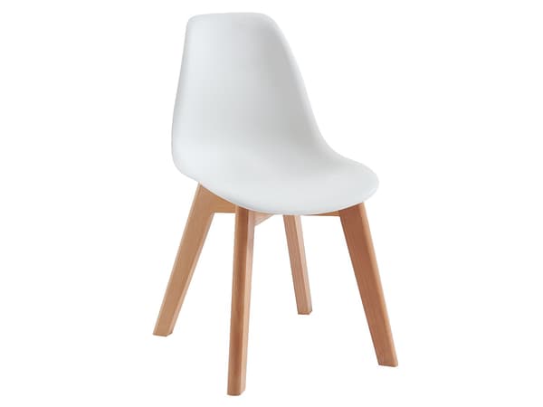 Vente-unique - LOULOUNE barnbord + 2 LILINOU stolar - Vit