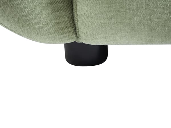 Vente-unique - 3-sitssoffa grönt tyg med quiltad effekt JULORI