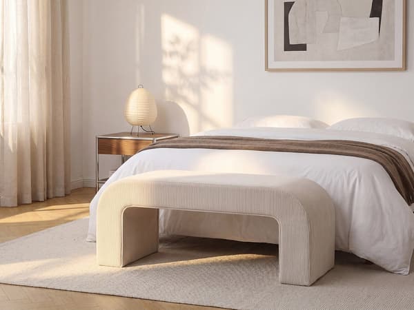 Vente-unique - Manchesterbänk - Krämfärg - CALVELO