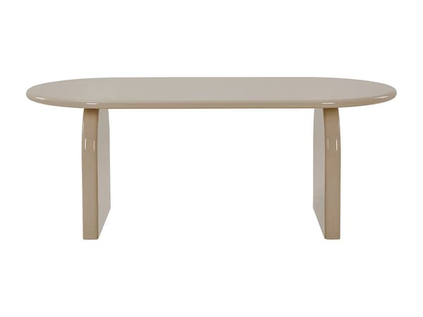 Vente-unique - Matbord för 8 personer i MDF - Blank beige - FELYRIA