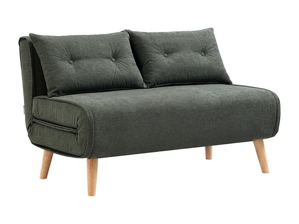 Vente-unique - Bäddsoffa 2 platser - Tyg - Grön VALERIO