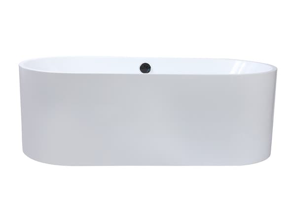 Vente-unique - Fristående designbadkar vit 221L 170 x 75 x 58 cm KATOUCHA