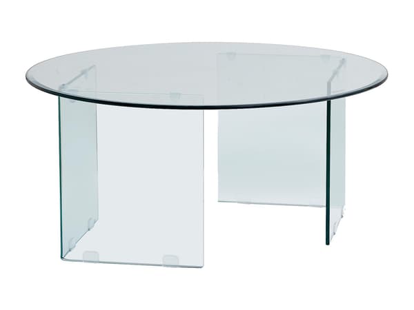 Vente-unique - Soffbord i härdat glas - ADAMO