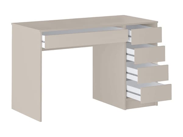 Vente-unique - Skrivbord med 5 lådor – Beige - JENEMI