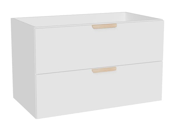 Vente-unique - Hängande underskåp – Vit – B80 cm – AVORELI