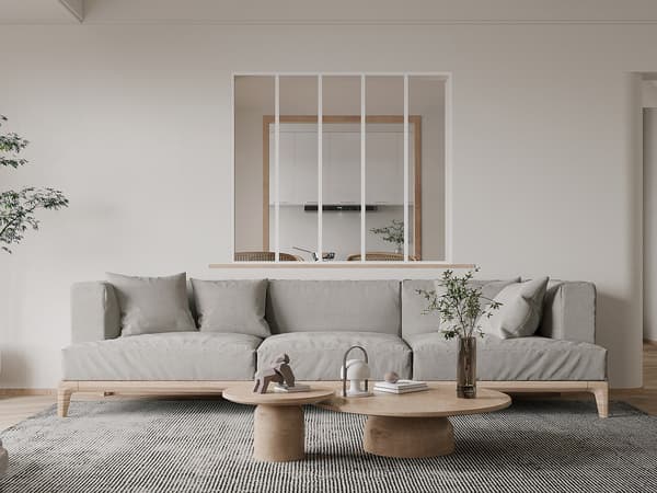 Vente-unique - Ateljéfönster i pulverlackerad aluminium - 150x130 cm - Vit - BAYVIEW