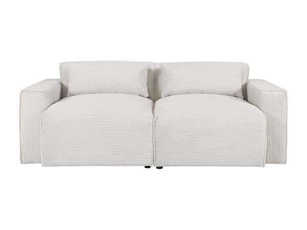 Vente-unique - Tresitsig soffa i beige manchester beige VELINOR