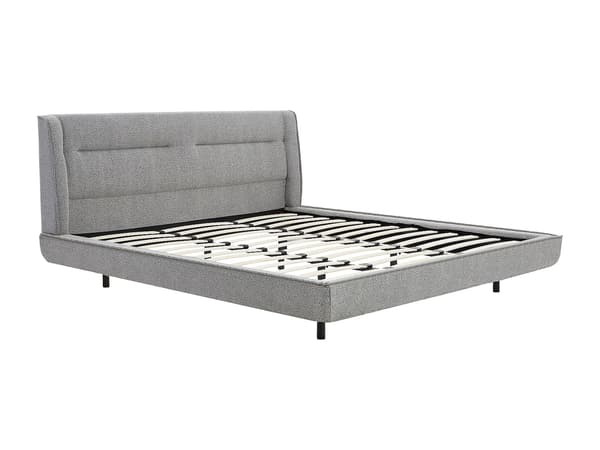 Vente-unique - Säng 180 x 200 cm - Frottétyg - Grå - ISYDE