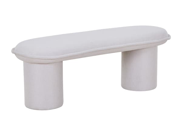 Vente-unique - Tygbänk – Beige - ELAMIU