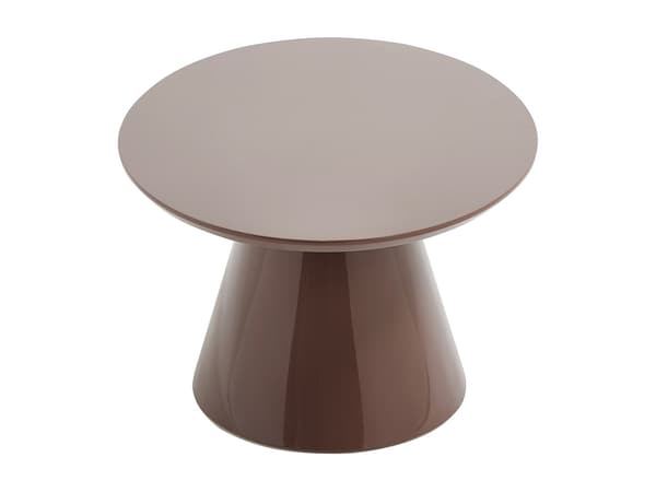 Vente-unique - Soffbord i MDF - Lackad brun - ANTELADA