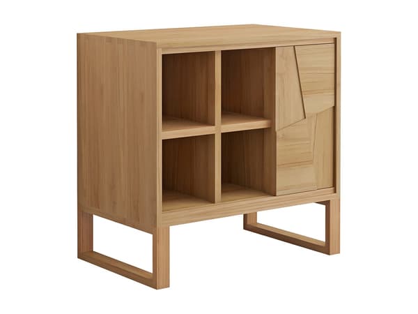 Vente-unique - Underskåp på ben i teak - B80 cm - MATARAM
