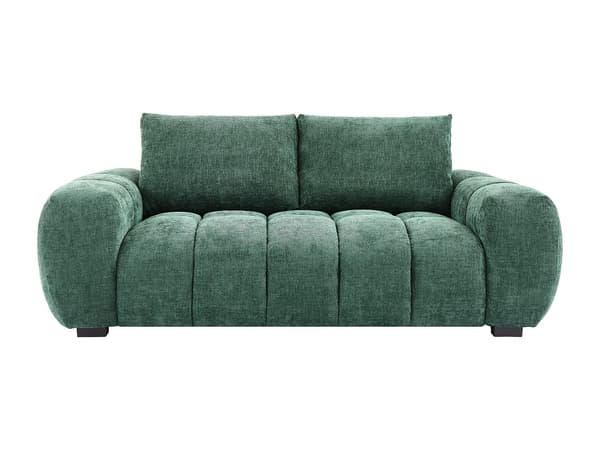 Vente-unique - 3-sitssoffa grönt texturerat tyg BERENIA