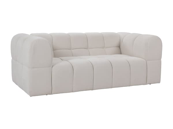 Vente-unique - 2-sitsig soffa i texturerat tyg - Beige RIMALO