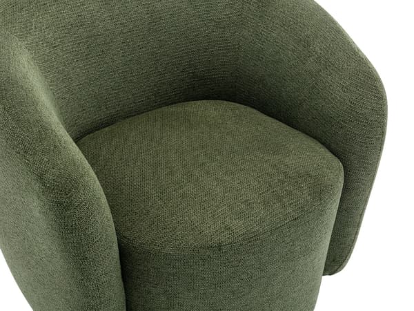 Vente-unique - VEREIDE snurrfåtölj i texturerat khakityg