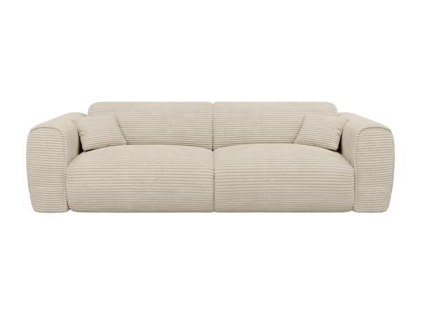 Vente-unique - 4-sitsig bäddsoffa express i beige manchester POGNIA