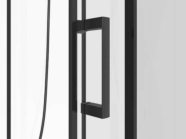 Vente-unique - Duschkabin med hydromassage rektangulär - Reverserbar installation - L110 x l80 x H215 cm - SULIPA