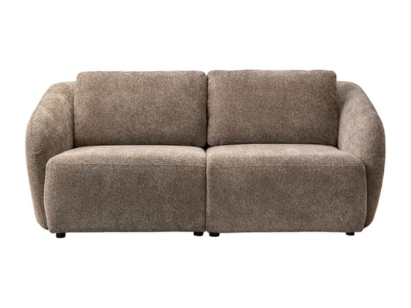 Vente-unique - 2-sitsig soffa i taupe chenilletyg LIRUNO