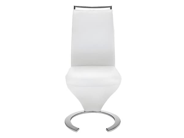 Vente-unique - NOAMI bord och 4 TWIZY stolar - Vitt och grått