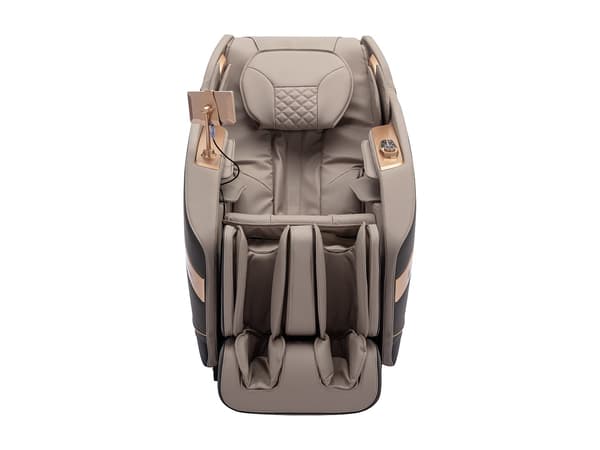 Vente-unique - Massagefåtölj i beige konstläder med zero gravity MOWATA