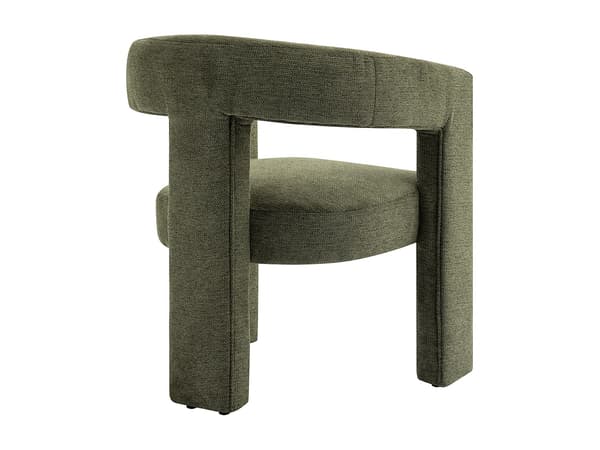 Vente-unique - Grön fåtölj texturerad textil FAVINA