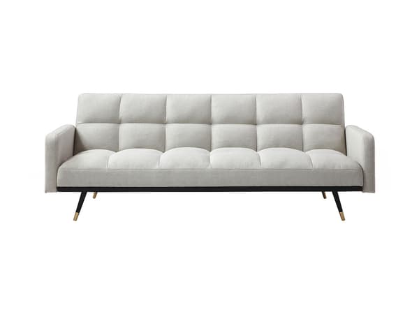 Vente-unique - ROREMA 3-sits bäddsoffa i beige tyg