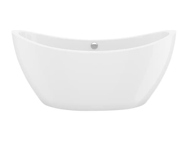 Vente-unique - Vit designfriståendebadkar - 225L - 170 x 83 x 77 cm - ALDA