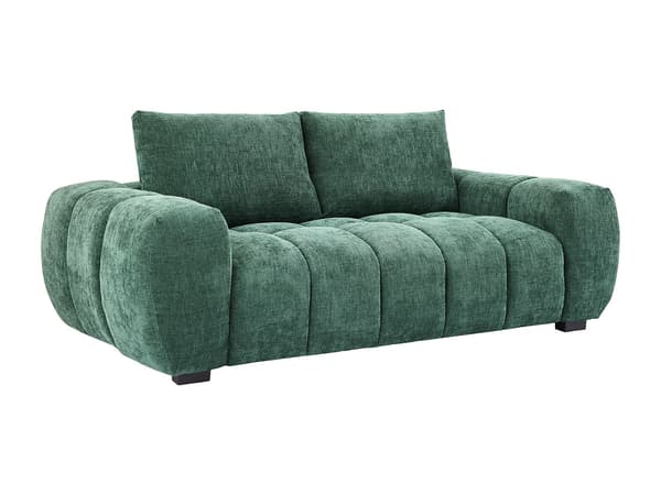 Vente-unique - 3-sitssoffa grönt texturerat tyg BERENIA
