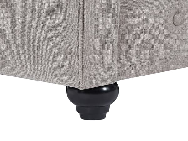Vente-unique - CHESTERFIELD 2-sitssoffa i grått tyg