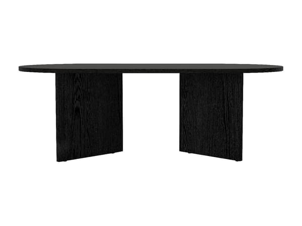 Vente-unique - Svart soffbord TOPANIA