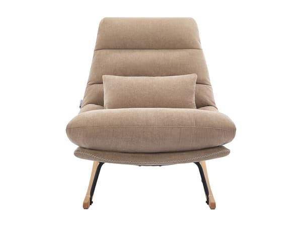 Vente-unique - Gungstol taupe tyg RELIACO