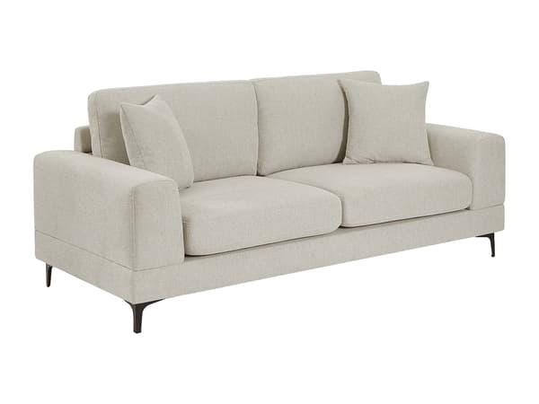 Vente-unique - 2-sits soffa i texturerat beige tyg JAMOLO