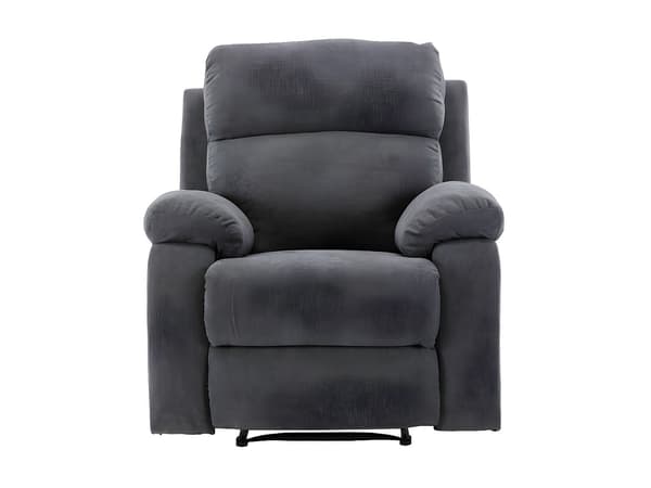 Vente-unique - Reclinerfåtölj i tyg TOLZANO - mörkgrå
