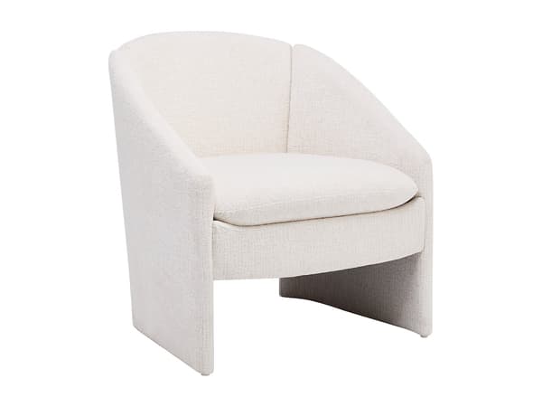 Vente-unique - Beige texturerad tygfåtölj TAROLO