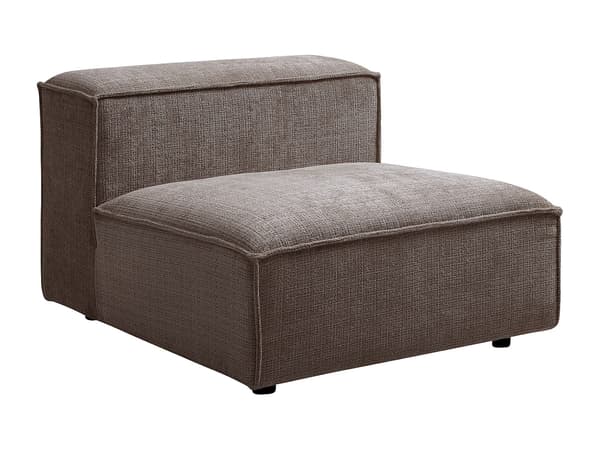 Vente-unique - Fåtölj i taupe chenilletyg RUZOLO