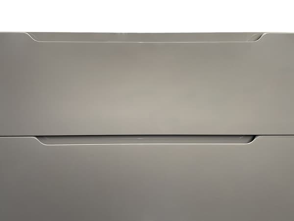 Vente-unique - Väggmonterad möbelpaket med enkel handfat - Taupe - 80 cm - STEFANIE