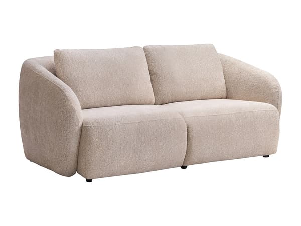 Vente-unique - 2-sitsig soffa i beige chenilletyg LIRUNO
