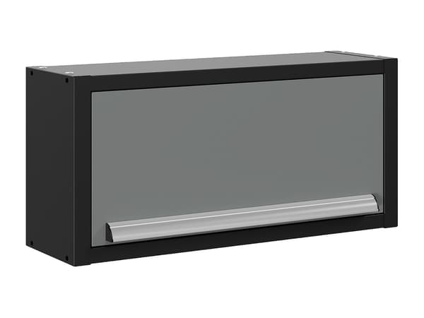 Vente-unique - Väggskåp i stål - B75 x D22 x H35 cm - Mörkgrå ATELIOR